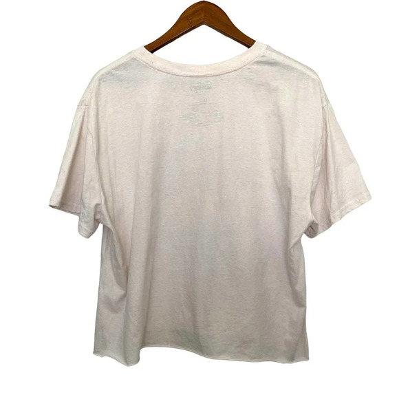 Disney Mickey and Friends Make you laugh raw edge crop Top Size XL - Picture 2 of 4